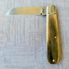 Bobby Toole Bark Mammoth Ivory Jack..Cpm154...3 7/8 closed...integral fluted bolsters..coa & pouch