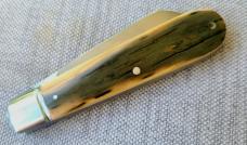 Bobby Toole Bark Mammoth Ivory Jack..Cpm154...3 7/8 closed...integral fluted bolsters..coa & pouch