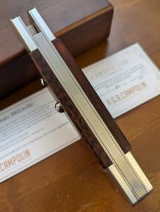 AGA CAMPOLIN "HANNIBAL" BARBEQUE SWITCHBLADE KNIFE IN SNAKE WOOD NIB