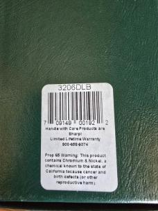 Moore Maker 3206DLB Double Lockback Trapper – Yellow Delrin –w/ Box & Sheath