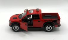CASE XX 2025 DARK RED BURLAP ICARTA SMOOTH MINI TRAPPER WITH DIE CAST FORD RAPTOR DISPLAY TRUCK