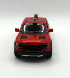 CASE XX 2025 DARK RED BURLAP ICARTA SMOOTH MINI TRAPPER WITH DIE CAST FORD RAPTOR DISPLAY TRUCK