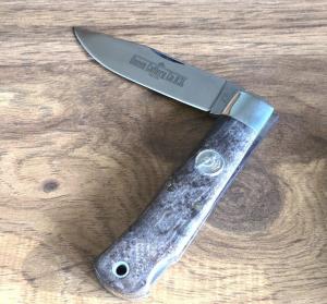 Queen Cutlery Co Mountain Man Lockback 3LBEM Birds Eye Maple