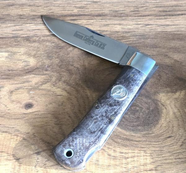 Queen Cutlery Co. Mountain Man Lockback “3LBEM” – Bird’s Eye Maple