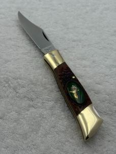 Camillus American Wildlife Series Deer #11  One Blade Folding Lock Back (#12)
