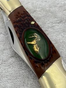 Camillus American Wildlife Series Deer #11  One Blade Folding Lock Back (#12)