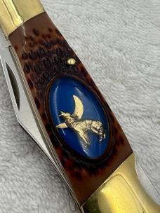 Camillus American Wildlife Series Howling Coyote #11 One Blade Lock Back (#20)