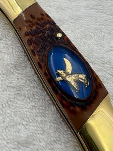 Camillus American Wildlife Series Howling Coyote #11 One Blade Lock Back (#20)
