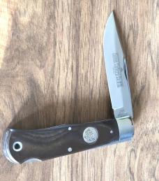 Queen Cutlery #3L “Mountain Man” Lockback – Linen Micarta – D2 Tool Steel – USA Made – New in Box