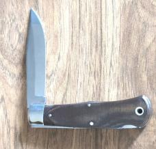 Queen Cutlery #3L “Mountain Man” Lockback – Linen Micarta – D2 Tool Steel – USA Made – New in Box