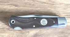Queen Cutlery #3L “Mountain Man” Lockback – Linen Micarta – D2 Tool Steel – USA Made – New in Box