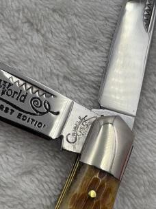 Cripple Creek 1982 Knife World 2 Blade Trapper 1 / 2000 First Edition (#58)