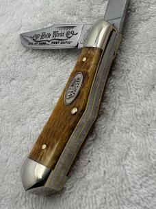 Cripple Creek 1982 Knife World 2 Blade Trapper 1 / 2000 First Edition (#58)