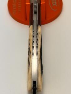 VINCENZO BALISTRERI CUSTOM STAG RWL 34 STAG MARS PATTERN PEARL SHIELD KNIFE