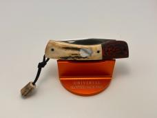 VINCENZO BALISTRERI CUSTOM STAG RWL 34 STAG MARS PATTERN PEARL SHIELD KNIFE