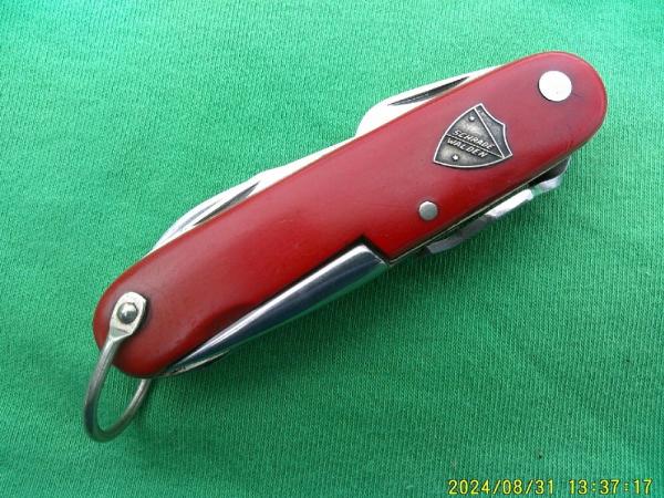 Schrade Walden #906 Red  Officers knife Can Piercer