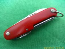 Schrade Walden #906 Red  Officers knife Can Piercer