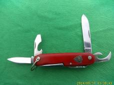 Schrade Walden #906 Red  Officers knife Can Piercer