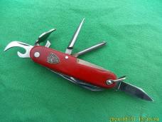 Schrade Walden #906 Red  Officers knife Can Piercer