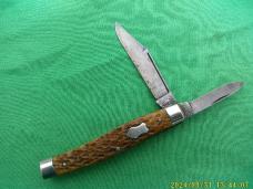 UTICA (Arch) Cutlery Co , Utica NY Bone Stock Jack