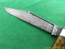 UTICA (Arch) Cutlery Co , Utica NY Bone Stock Jack