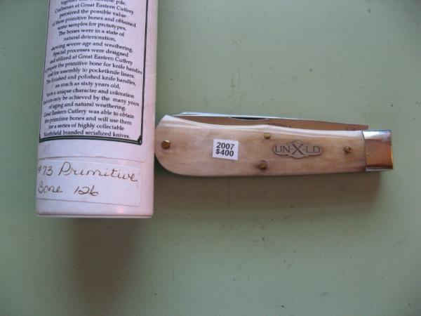 GREAT EASTERN NORTHFIELD 2007 73 SCOUT TRAPPER PRIMITIVE BONE #1 GREAT EASTERN NORTHFIELD 2007 73 SCOUT TRAPPER PRIMITIVE BONE #1