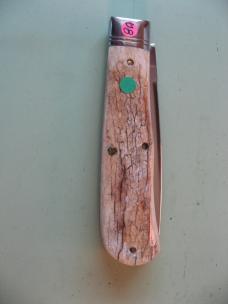 GREAT EASTERN NORTHFIELD 735111 SCOUT TRAPPER PRIMITIVE BONE 