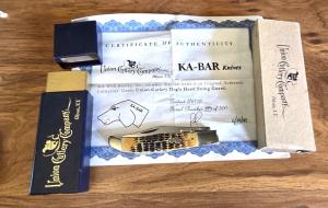 Ka-Bar 02-6110 Folding Hunter Swing Guard Dogs Head Shield Canal Street