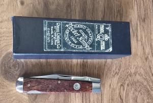 Queen Cutlery 1LCZ Curly Zebra African Hardwood Swing-Guard Lockback Knife