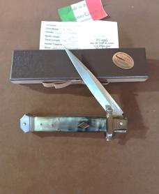 12"MALTESE RAM HORN SWITCH BLADE BY ANTONIO CONTINI SARDINIA, ITALY
