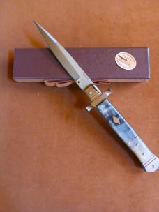 12"MALTESE RAM HORN SWITCH BLADE BY ANTONIO CONTINI SARDINIA, ITALY