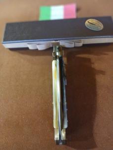 12"MALTESE RAM HORN SWITCH BLADE BY ANTONIO CONTINI SARDINIA, ITALY