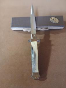 12"MALTESE RAM HORN SWITCH BLADE BY ANTONIO CONTINI SARDINIA, ITALY