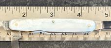 Stan Shaw Split Backspring Whittler Knife, Mother Of Pearl Scales, Sheffield England, Unused