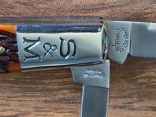  Schatt & Morgan Queen USA Bone 2005 Large Congress NKCA Club Knife