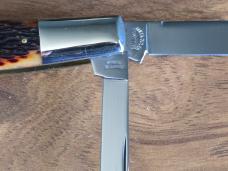  Schatt & Morgan Queen USA Bone 2005 Large Congress NKCA Club Knife