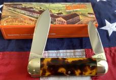 Marbles Gladstone, MI One of 150 -Baby Elephant Toe Knife w/ Tortoise Handles -NOS in Orig box