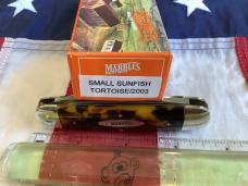 Marbles Gladstone, MI One of 150 -Baby Elephant Toe Knife w/ Tortoise Handles -NOS in Orig box