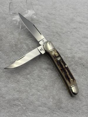Hen & Rooster 2 Blade Copperhead Pocket Knife Made In Solingen Germany (#66)