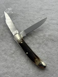 Hen & Rooster 2 Blade Copperhead Pocket Knife Made In Solingen Germany (#66)