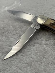 Hen & Rooster 2 Blade Copperhead Pocket Knife Made In Solingen Germany (#66)