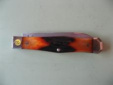   DANIELS FAMILY KNIFE BRANDS-TITUSVILLE CUTLERY-LEXINGTONIAN-AMBER STAG #1
