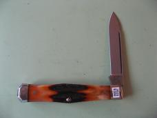   DANIELS FAMILY KNIFE BRANDS-TITUSVILLE CUTLERY-LEXINGTONIAN-AMBER STAG #1