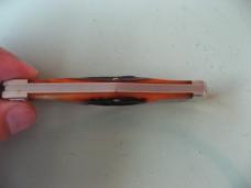   DANIELS FAMILY KNIFE BRANDS-TITUSVILLE CUTLERY-LEXINGTONIAN-AMBER STAG #1