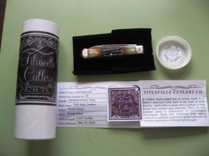 DANIELS FAMILY KNIFE BRANDS-TITUSVILLE CUTLERY-LEXINGTONIAN-AMBER STAG 2