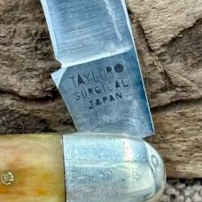Taylor Surgical Japan 2 Blade Muskrat Traditional Folding Pocket Knife (214)