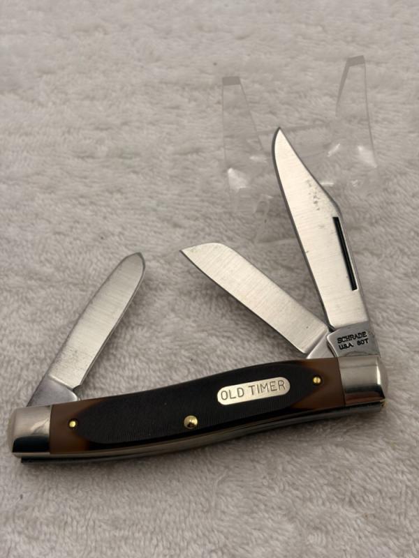 Schrade Old Timer 6OT 3 Blade Stockman Made In USA (#74)