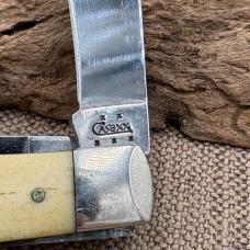CASE XX KNIVES NATURAL SMOOTH BONE TRAPPER W/SHIELD 6254 SS POCKET KNIFE (220)