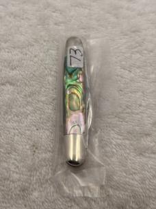 Schatt Morgan 2 Blade Abalone Pen Knife 1 of 600 Excellent Condition (#73)
