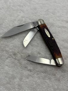 Ka-bar Vintage 3 Blade Stockman 1100 Pocket Knife Made In USA (#72)